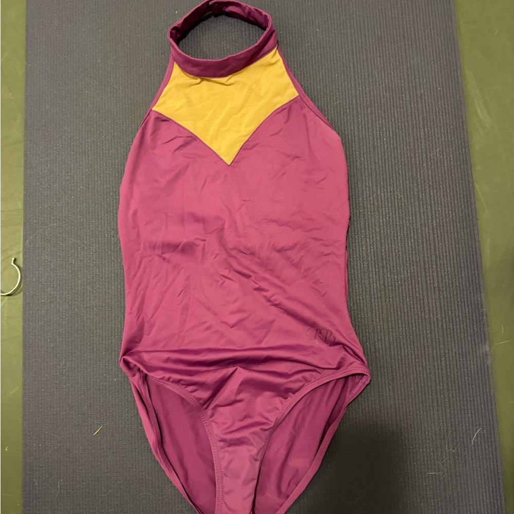 RP purple halter leotard